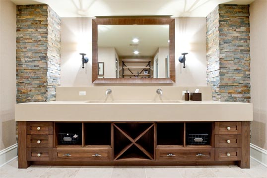 custom bathroom vanity